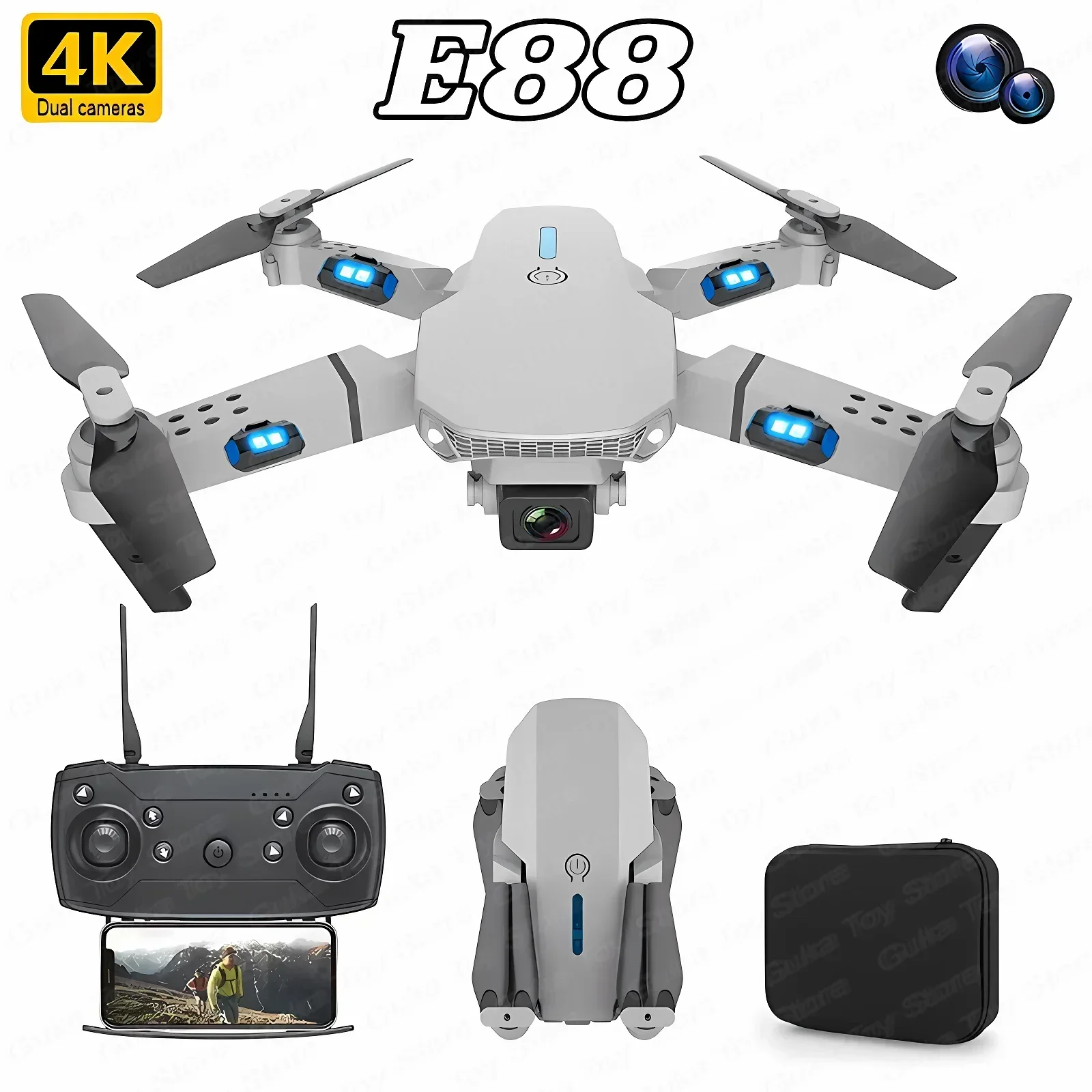Drone Battery Case - Drone E88 Pro WIFI FPV Grand