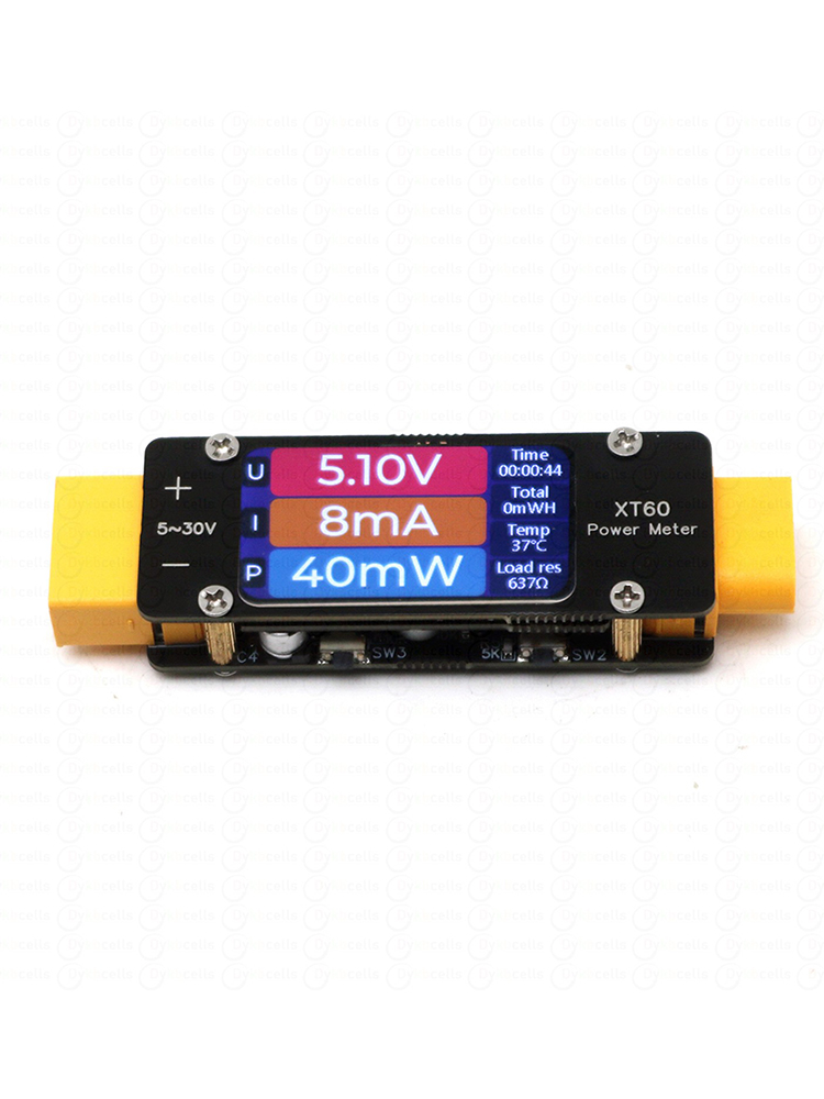 Drone Battery Voltage Checker - Ampèremètre de puissance 2mA-64A DC XT60,