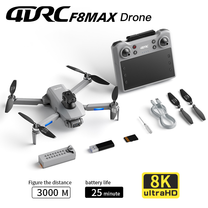 Drone Battery Case - Drone GPS F8 MAX, caméra professionnelle