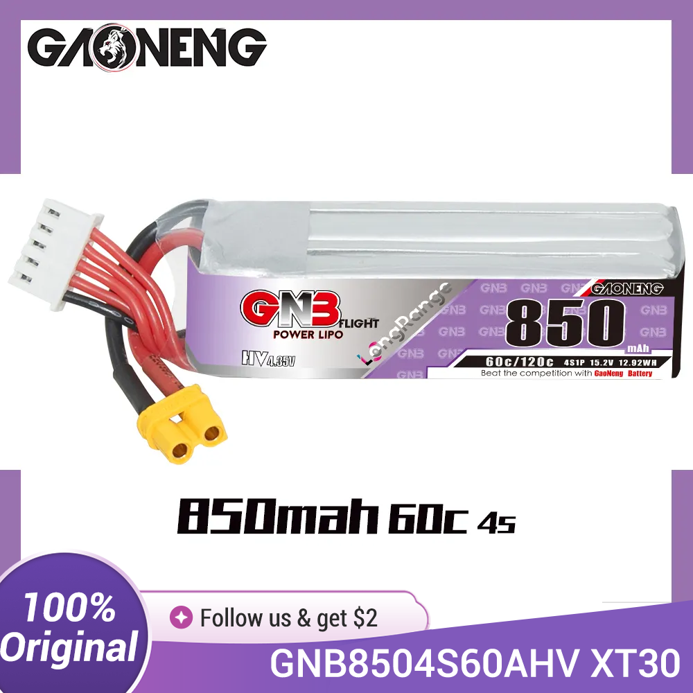 GAONENG GNB LiPo batterie 850m - Drone Battery Li-Ion avis et prix