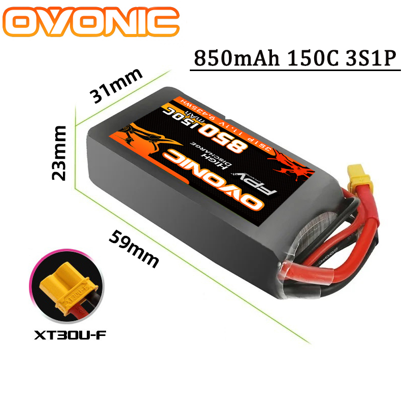 OVONIC 150C 850mAh batterie Li - Drone Battery 3S avis et prix