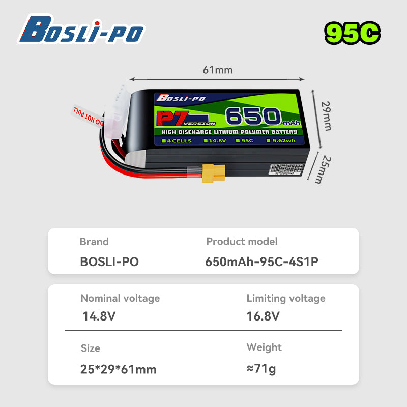 Batterie Lipo Boslipo P7 Versi - Drone Battery 3S avis et prix