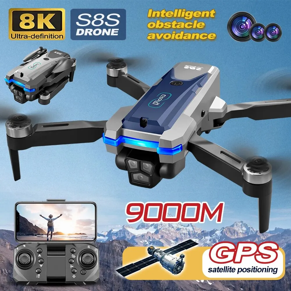 Drone GPS S8S 5G Wifi 8K HD po - Drone Battery Case avis et prix